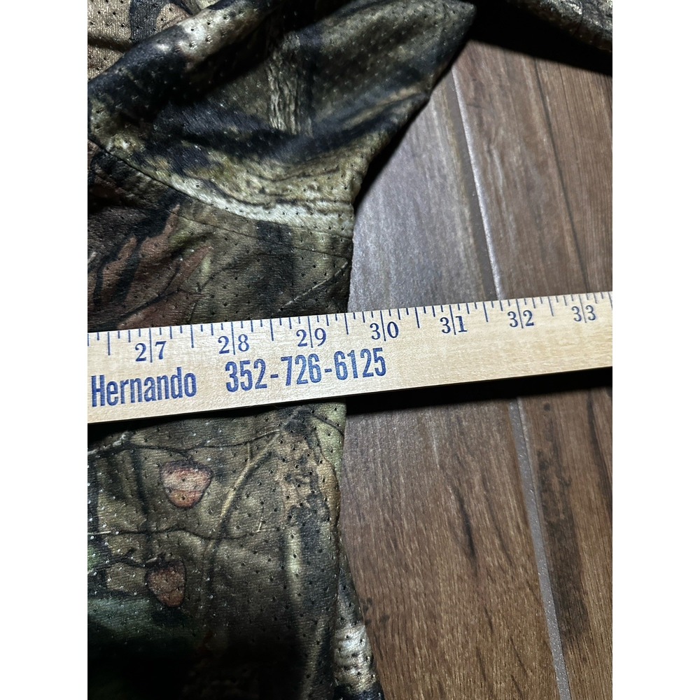 Browning Mens 3XL Camo Mesh Button Down Hunting Shirt Long Sleeve Zipper Pockets - Picture 5 of 6